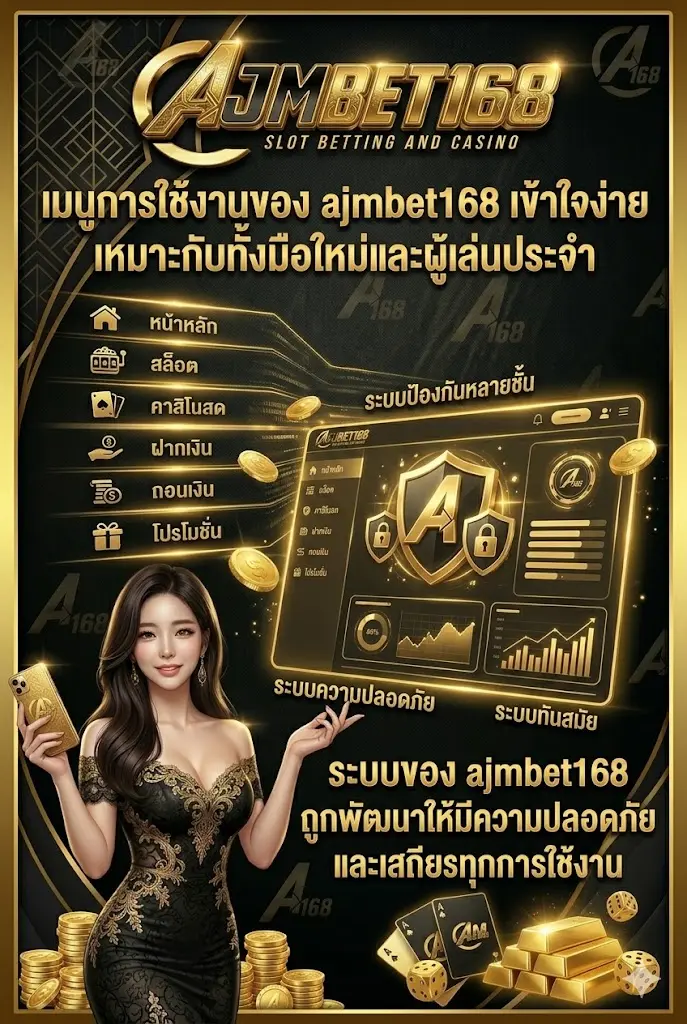 ระบบของ ajmbet168 ถูกพัฒนาให้มีความปลอดภัยและเสถียรในทุกการใช้งาน